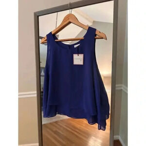 Bisou‎ Bisou Blue Top NWT Size Large